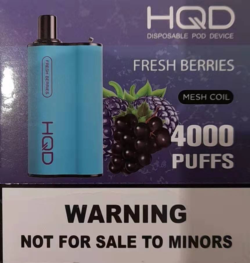HQD Box 4000 puffs - Fresh Berries