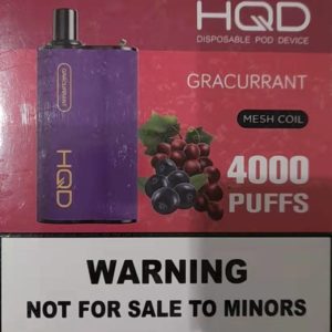 HQD Box 4000 puffs - Gracurrant (Mixed Blackberry & Grape)