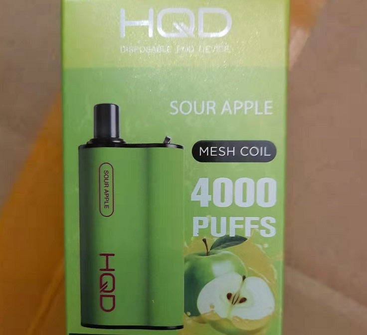 HQD Box 4000 puffs - Sour Apple